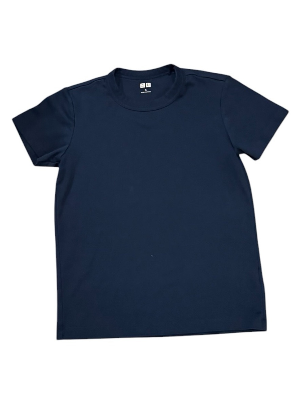 NWOT Uniqlo Women’s Navy Short Sleeve 100% Cotton Crew Neck Tee - Size Small